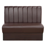Braune Safran -Kaffeebank