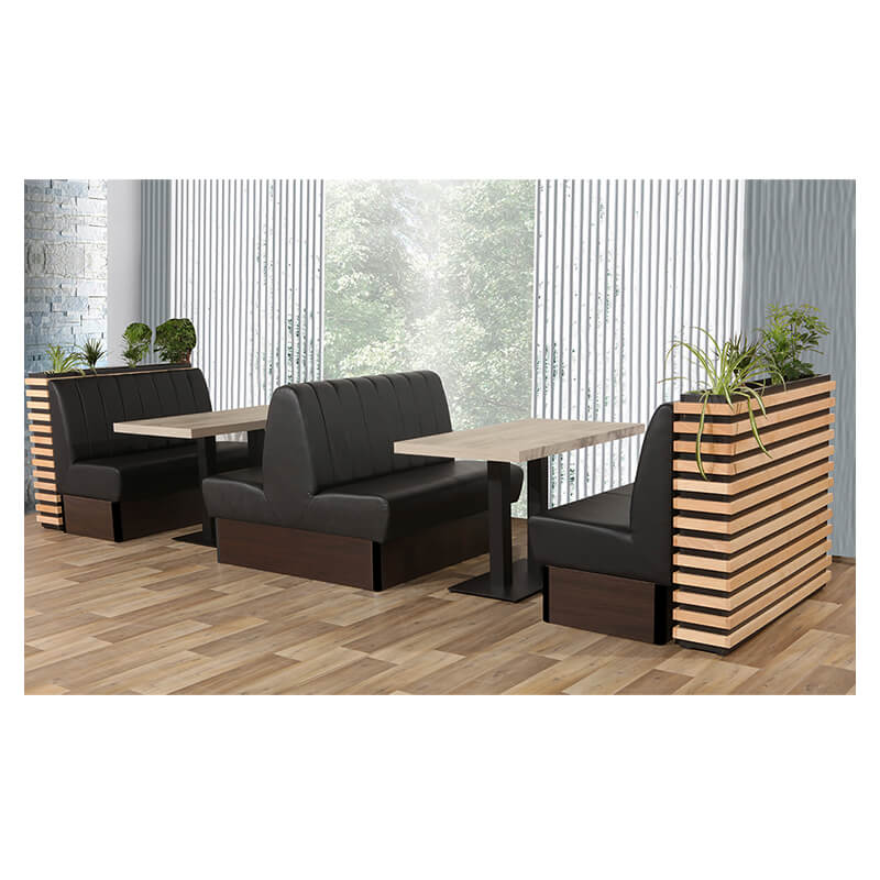 Banquette De Café Safran Double Noir