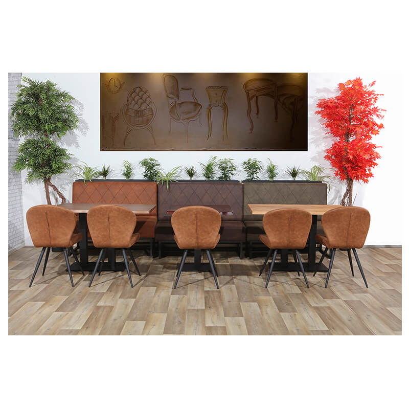 Banquette De Café Troje Vintage Cognac