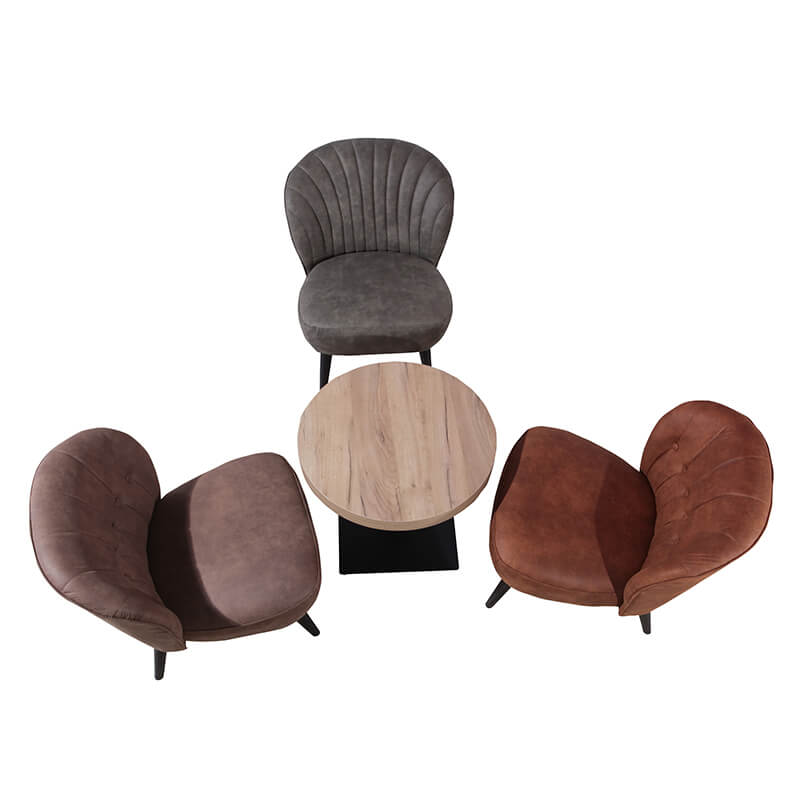 Fauteuil Leto Brun