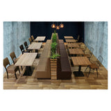 Banquette De Café Luna Brun