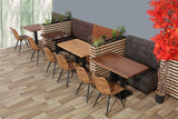Banquette De Café Napoli Vintage Brun