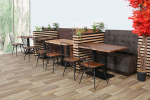 Banquette De Café Napoli Vintage Brun