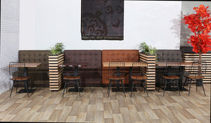 Banquette De Café Napoli Vintage Brun