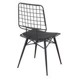 Sedia nera Rio