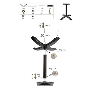 Pied De Table Aluminium Ø 62cm